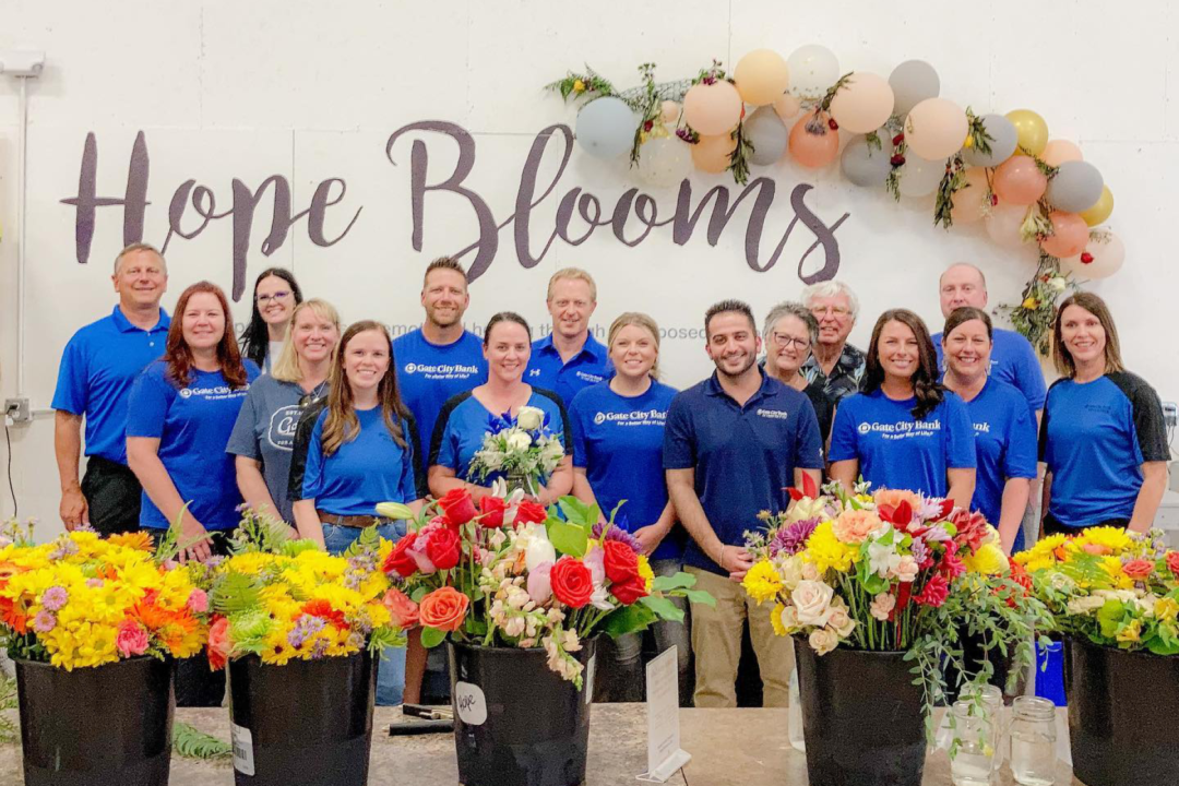 Gate City Bank Employees Partner with Hope Blooms to Spread Joy - Hope  Blooms